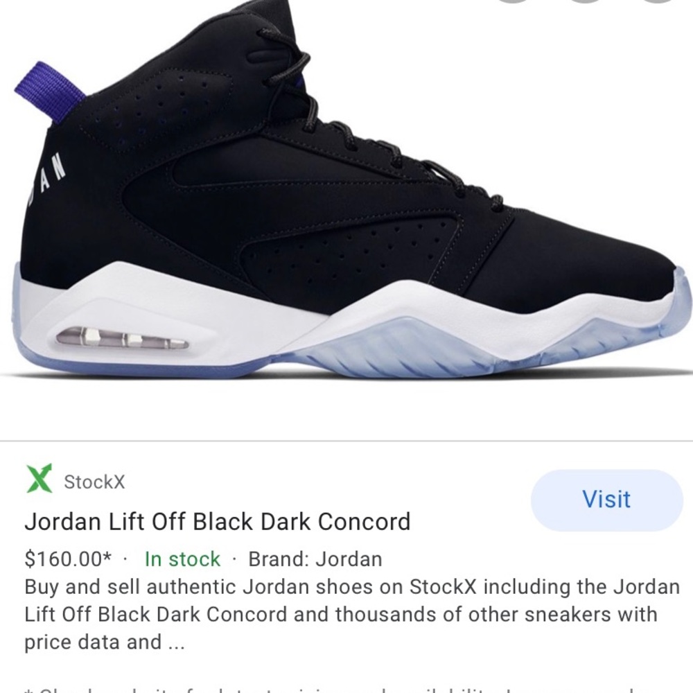 JORDAN LIFT OFF BLACK DARK CONCORD